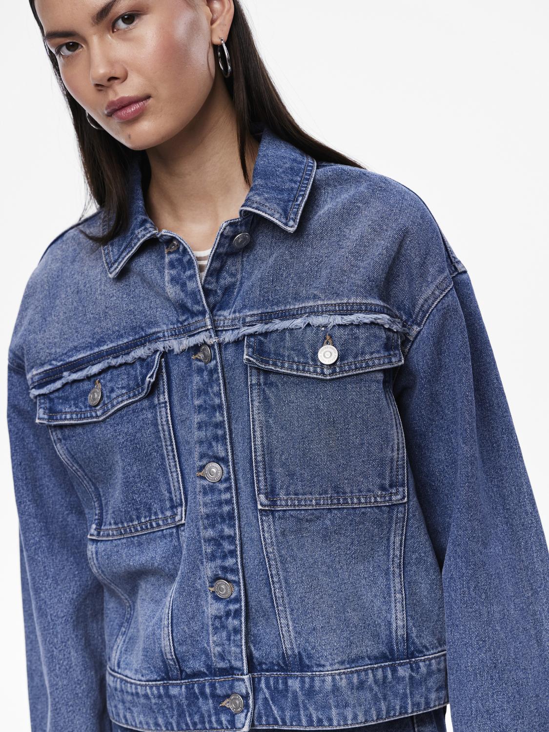 PCALFI Jacket - Medium Blue Denim